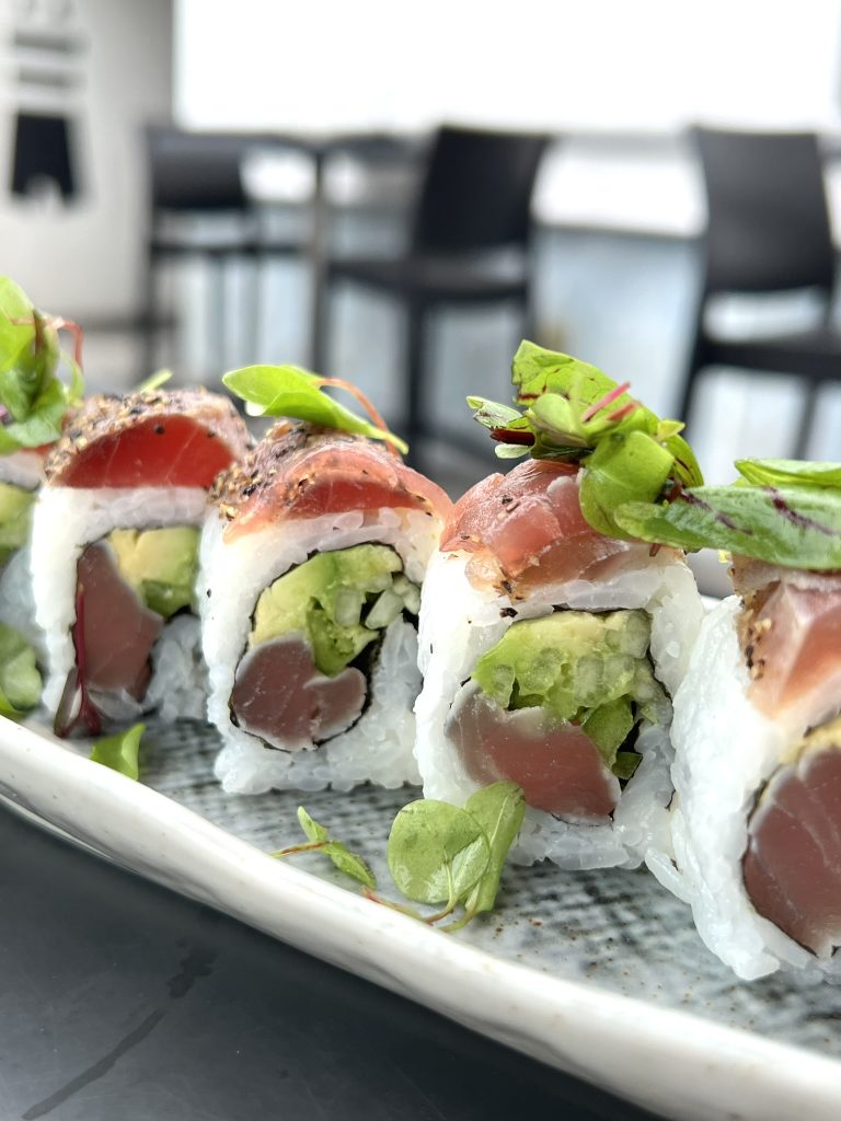 Sushi rolls with the perfect amount of wasabi