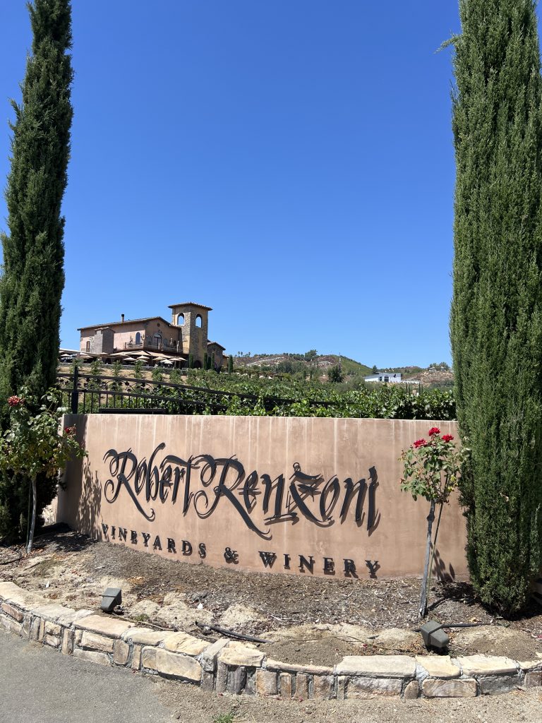 Looking at the views of the Temecula vineyards