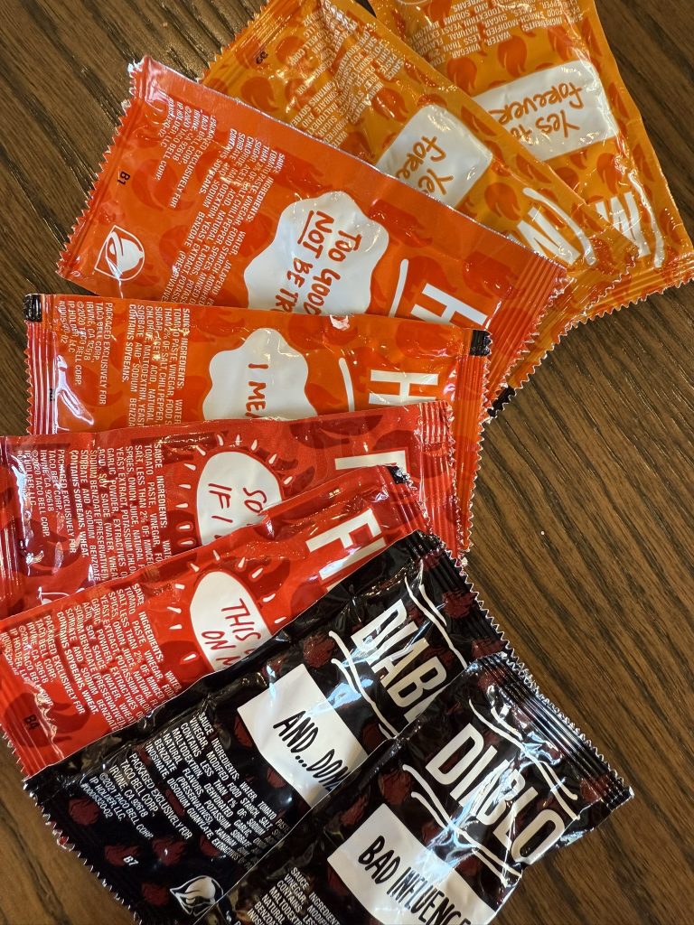 So many sauces to choose from