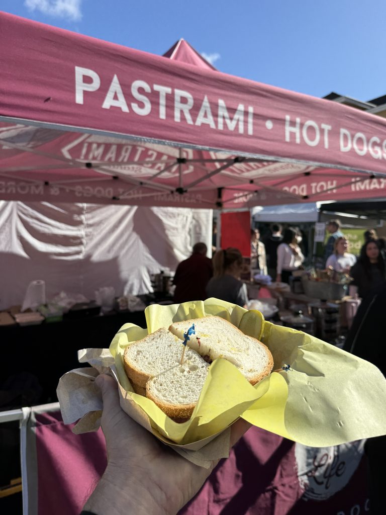 great pastrami sandwiches at the markets