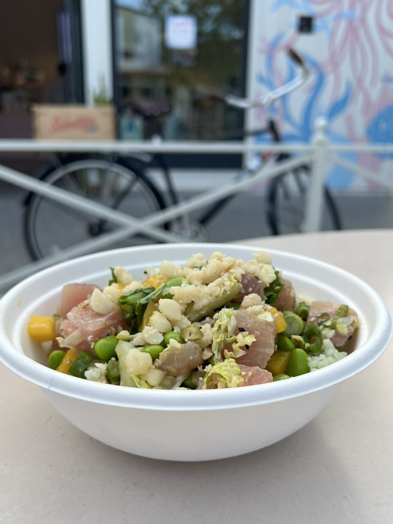 Yuzu Albacore bowl at Sweetfin