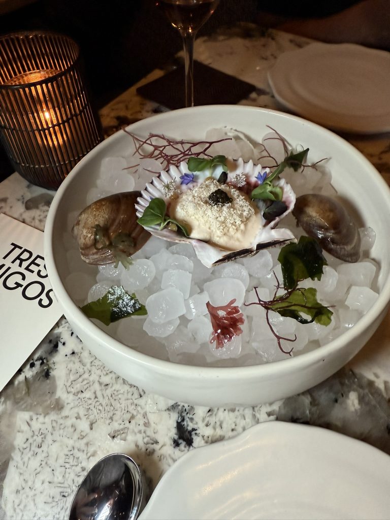 Enjoying a five star meal