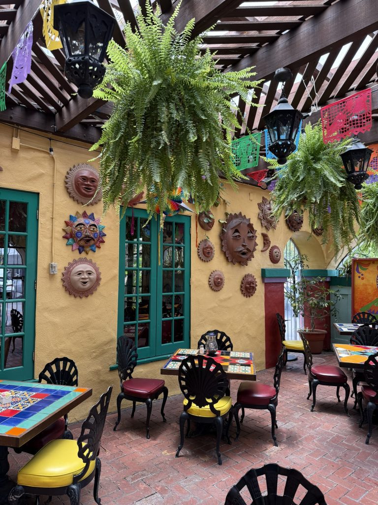 the decor is festive and inviting